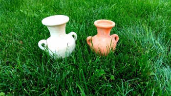 Amfora picollo váza bledá