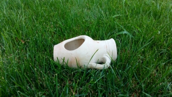 Amfora picollo ležatá bledá