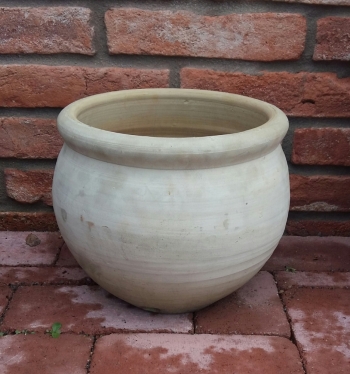 Amfora hladká bledá kruhová