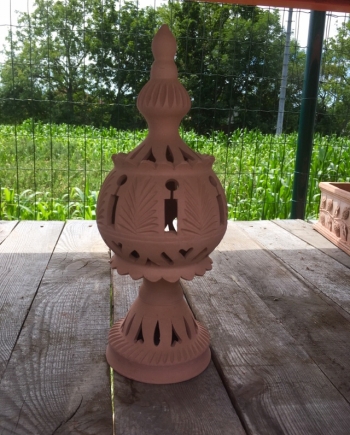 Grande svietnik terracotta 2