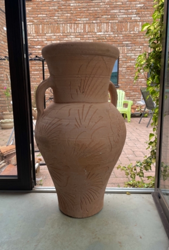 Amfora 1m decor teracota 